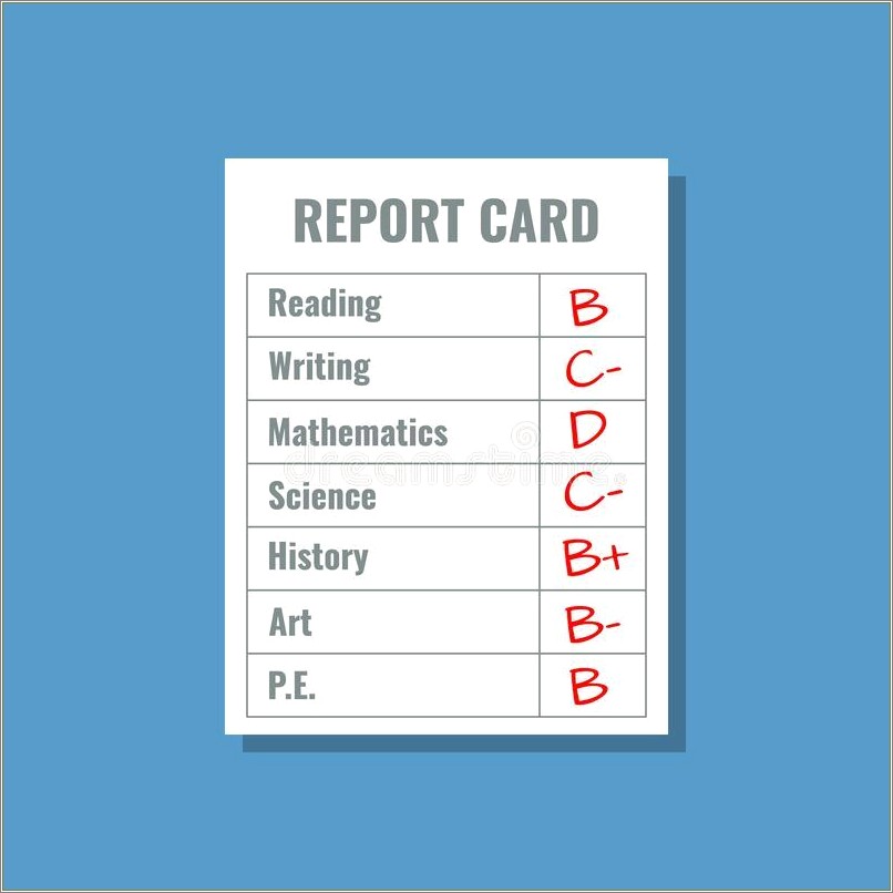 Free 8th Grade Report Card Template
