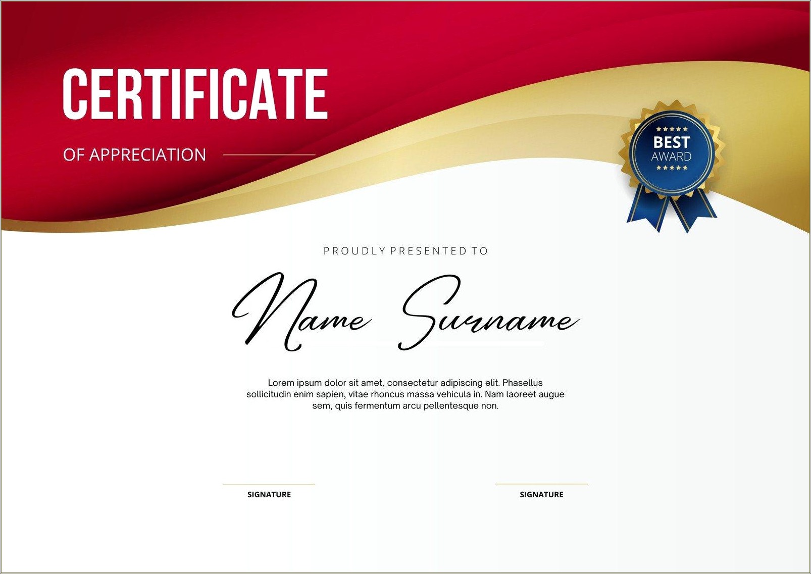 Free Above And Beyond Certificate Template