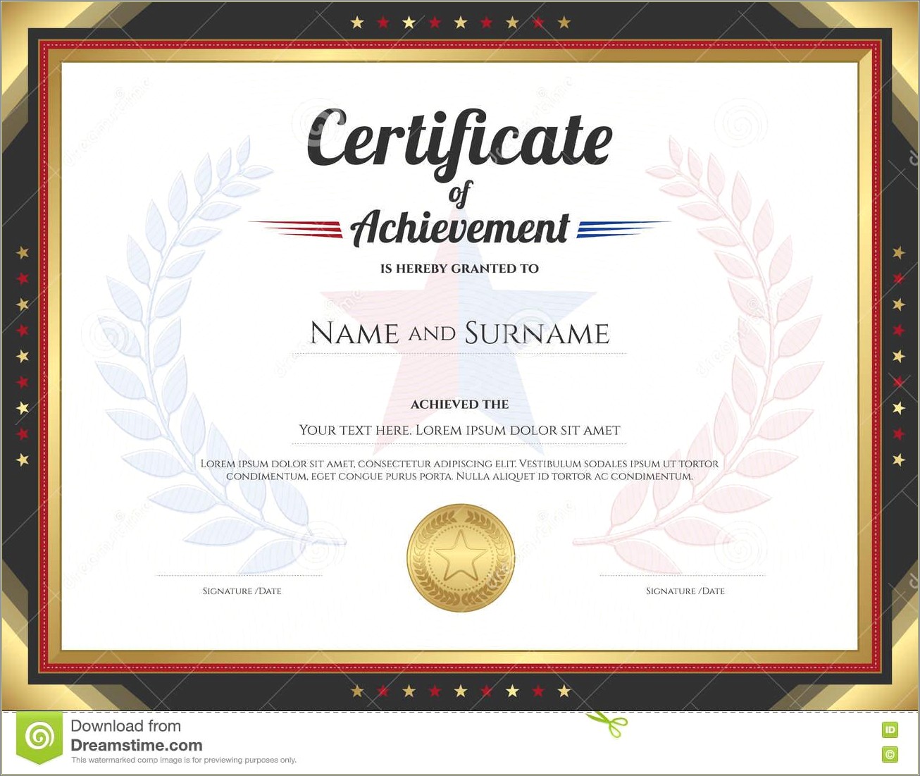 Free Academic Achievement Award Certificate Template