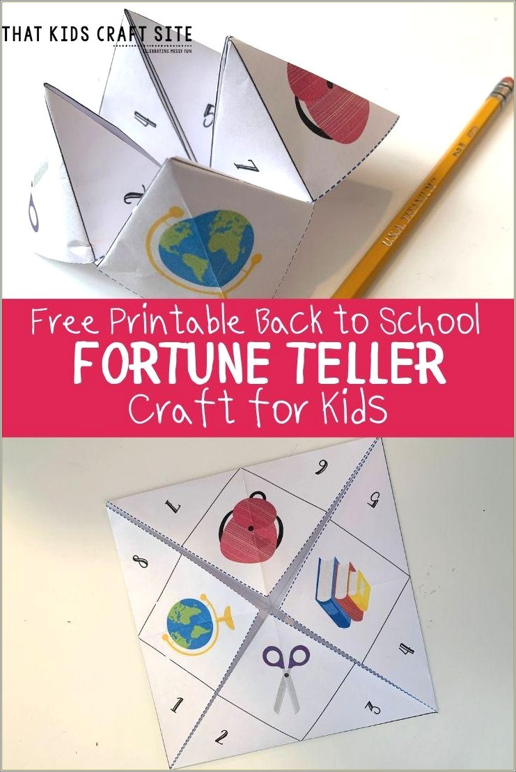 Free Addition Math Fortune Teller Template