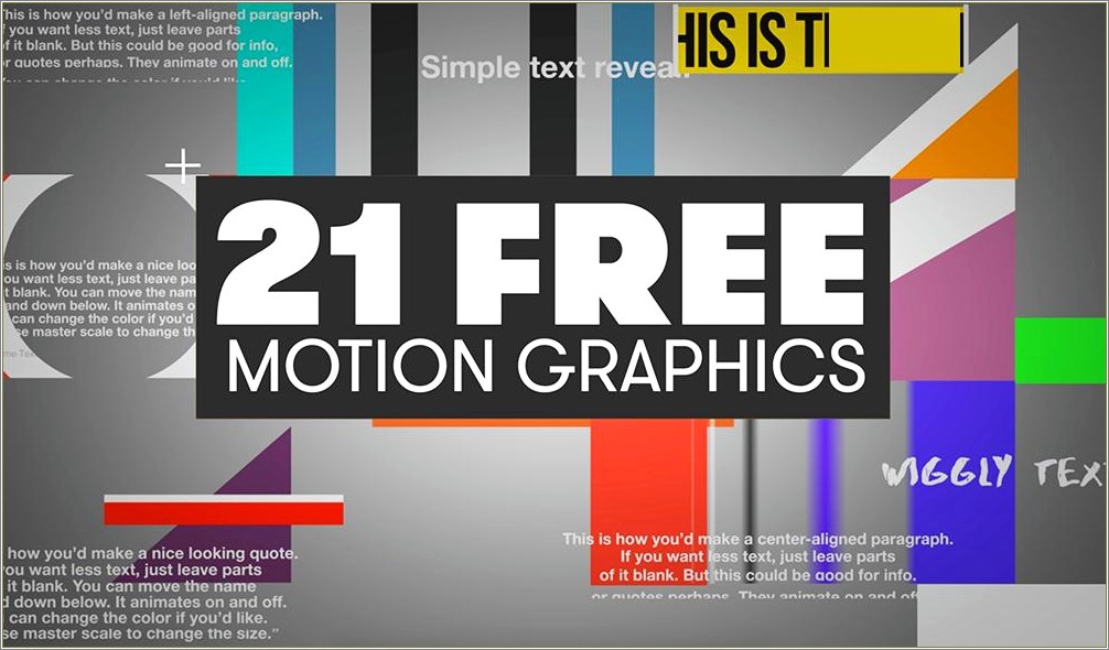 Free Adobe After Effects Corporate Templates