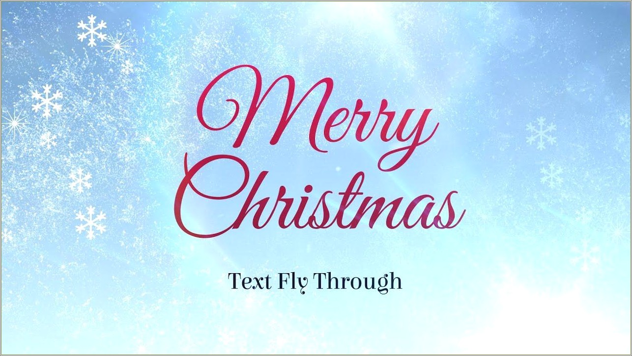 Free Adobe After Effects Templates Christmas