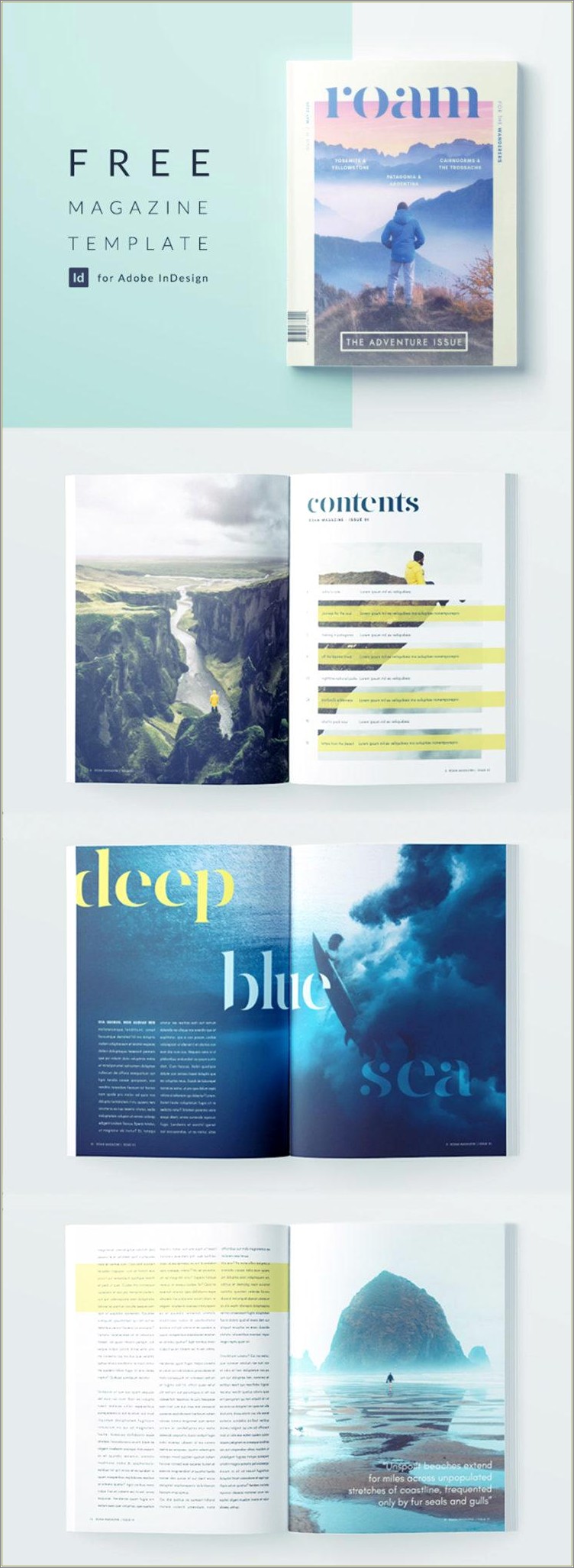 Free Adobe Indesign Magazine Template Download