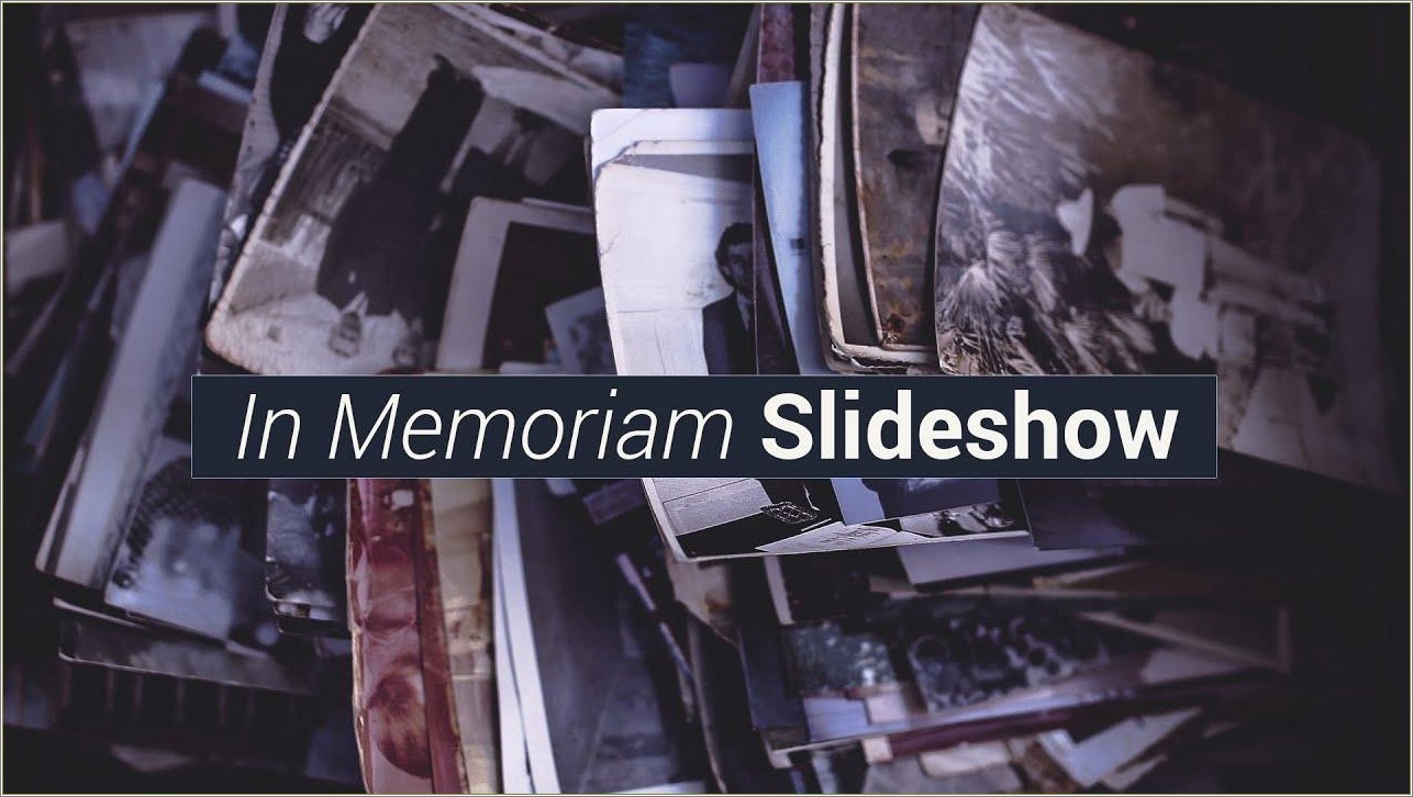 Free Adobe Premiere Funeral Slideshow Template