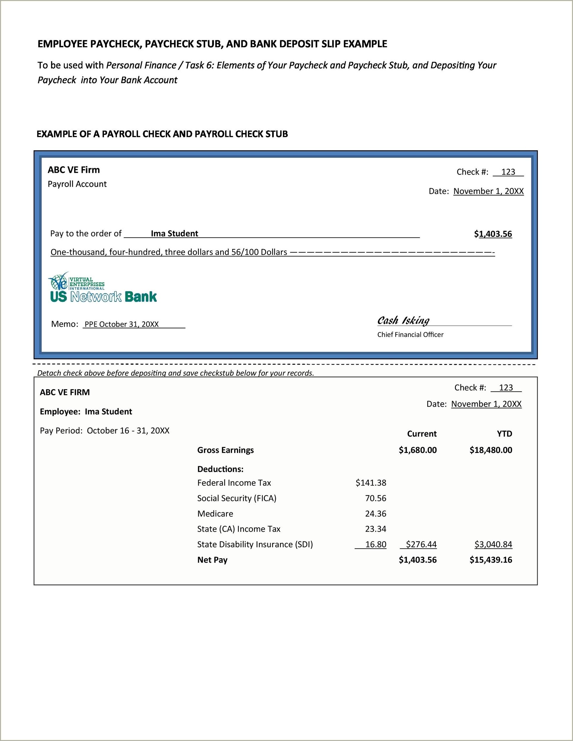 Free Adp Pay Check Stub Template