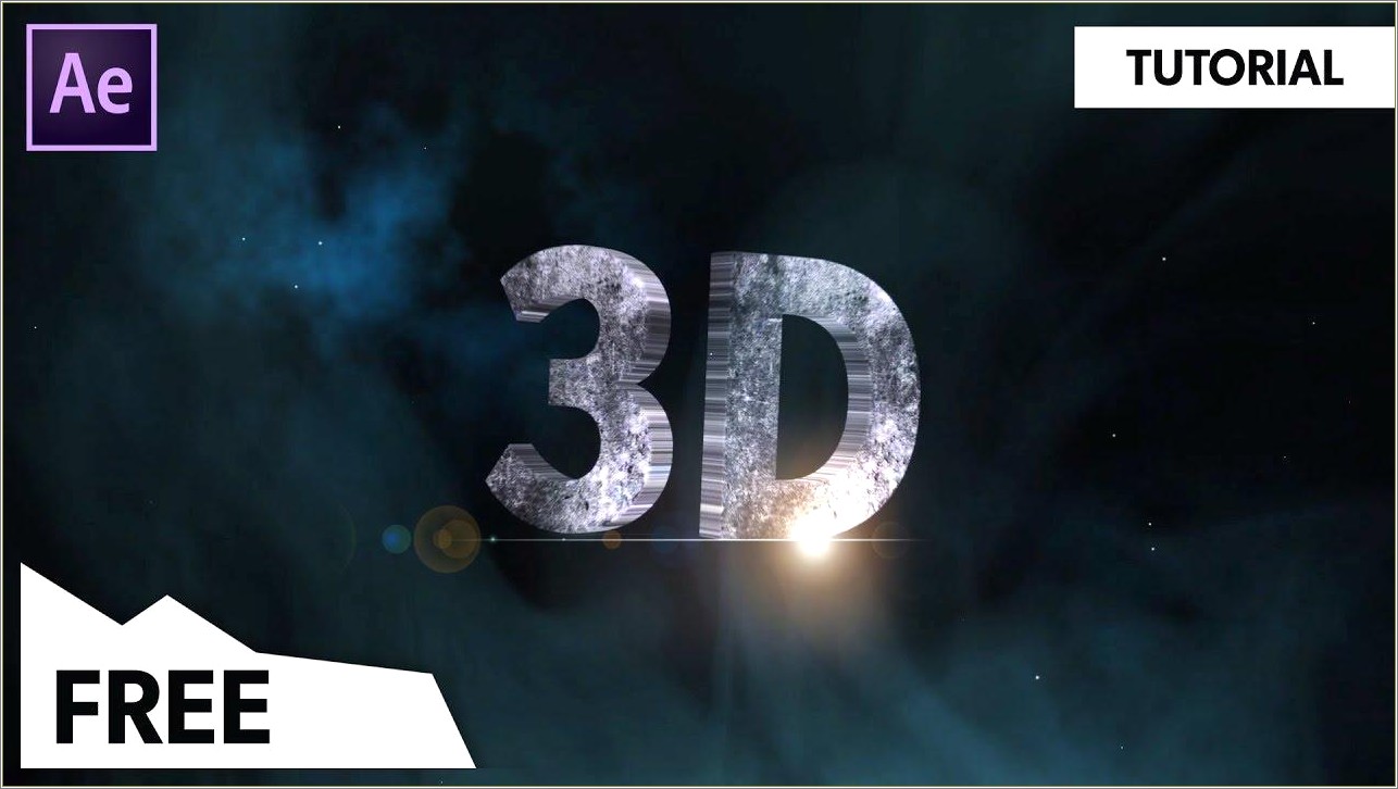 Free After Effects 3d Text Templates