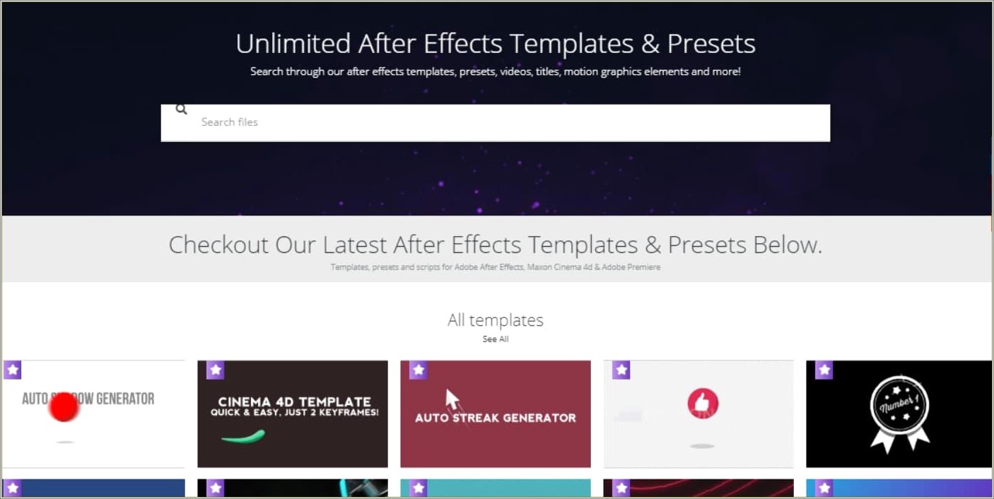 Free After Effects Template Online Editors