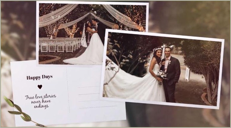 Free After Effects Wedding Slideshow Templates