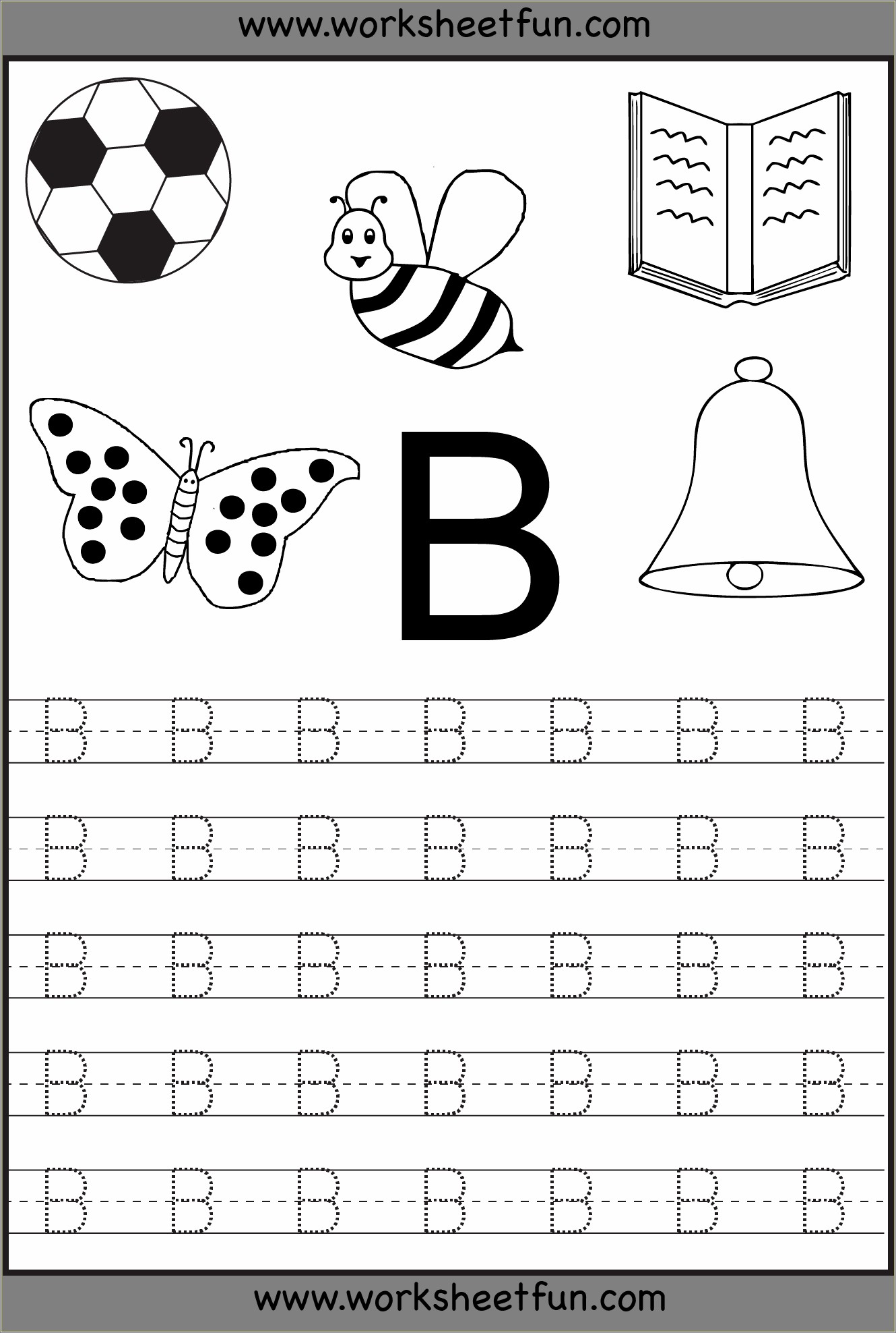 Free Alphabet Writing Template For Kindergarten
