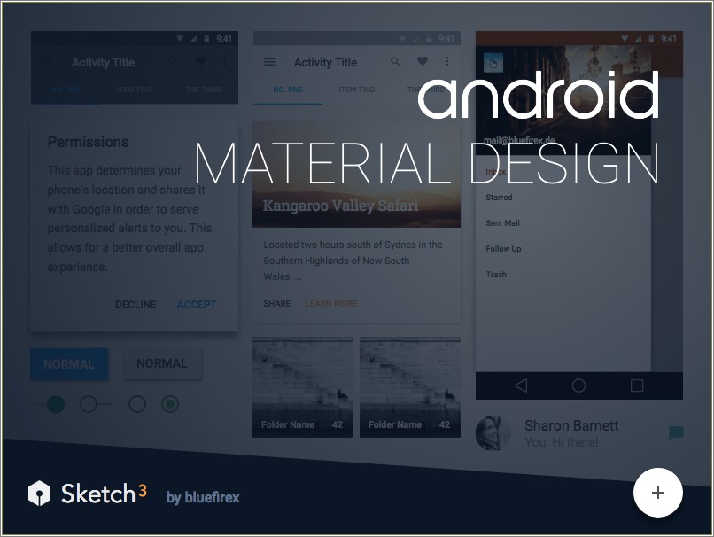 Free Android Gui Psd Design Template