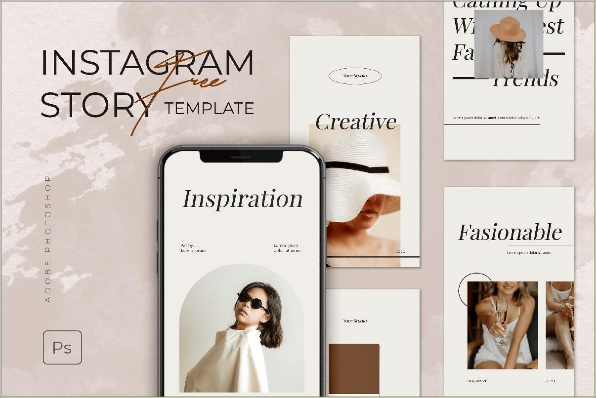 Free Animated Instagram Stories Templates Psd