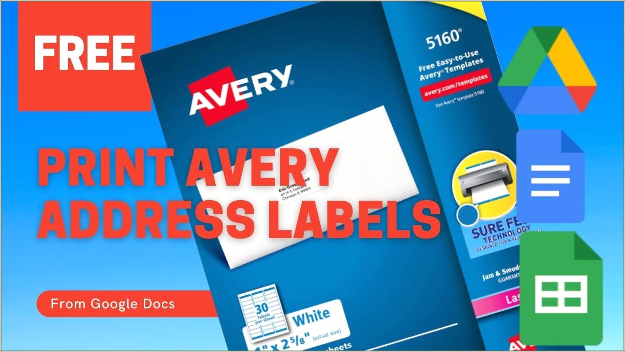 Free Avery Address Label Template 5160