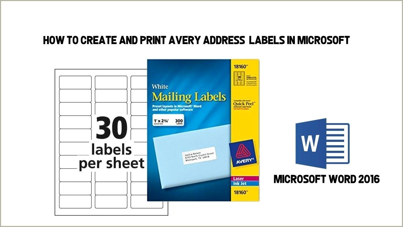 Free Avery Template 5160 Address Labels