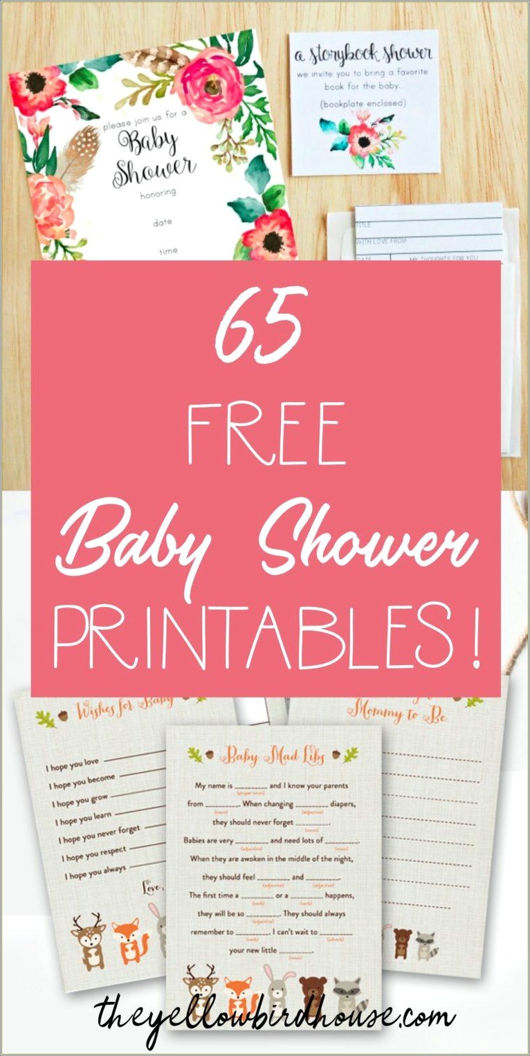 Free Baby Shower Name Game Template