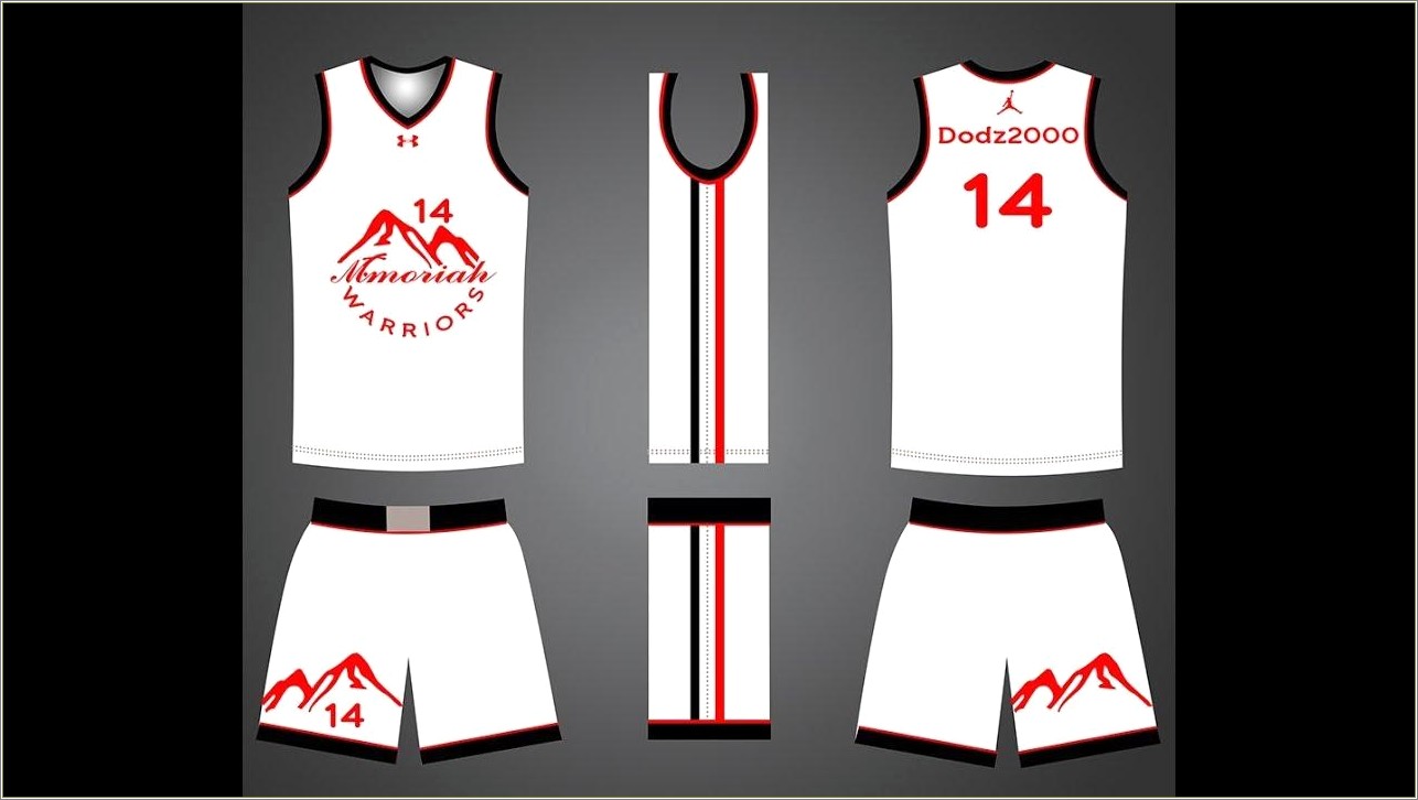 Free Basketball Jersey Templates For Photoshop