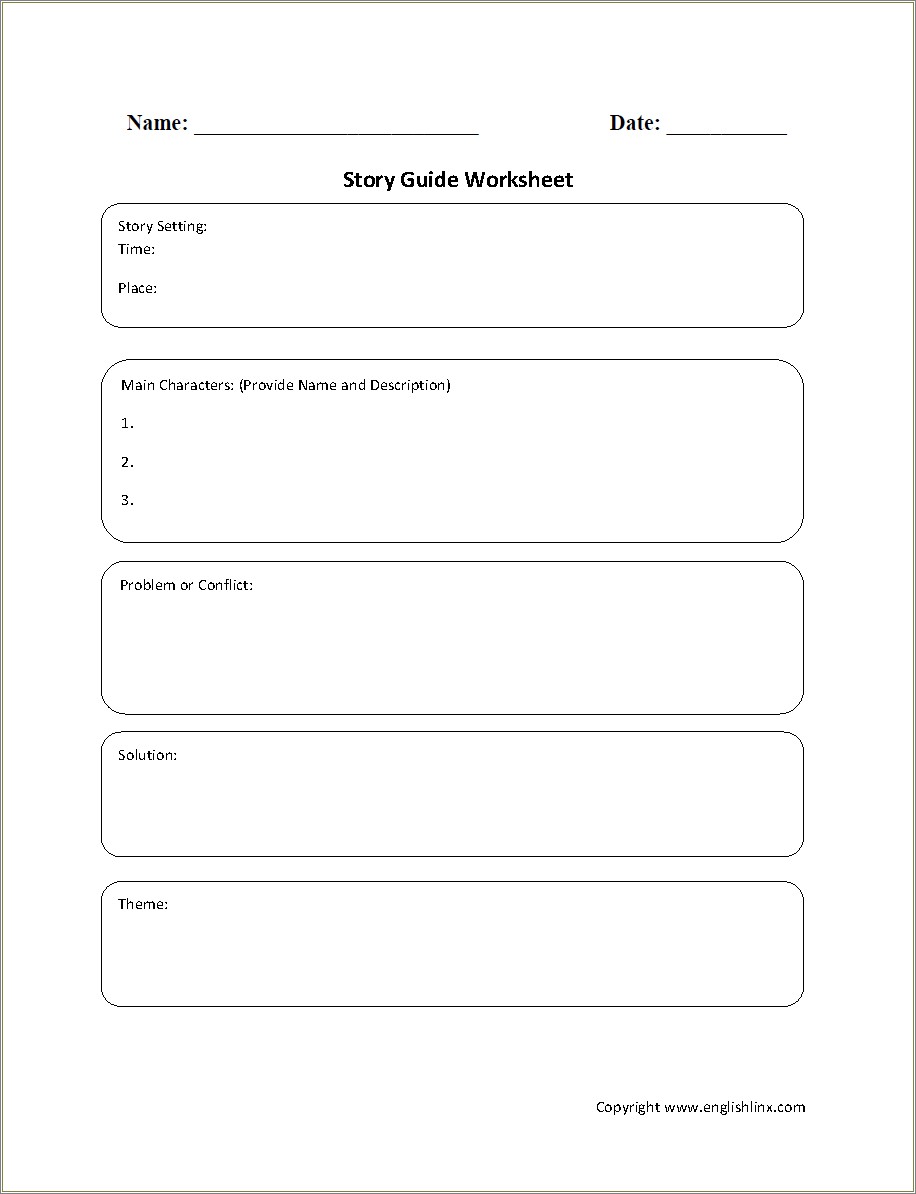 Free Biography Template For 4th Grade
