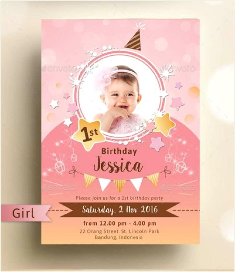 Free Birthday Invitation Card Template Psd