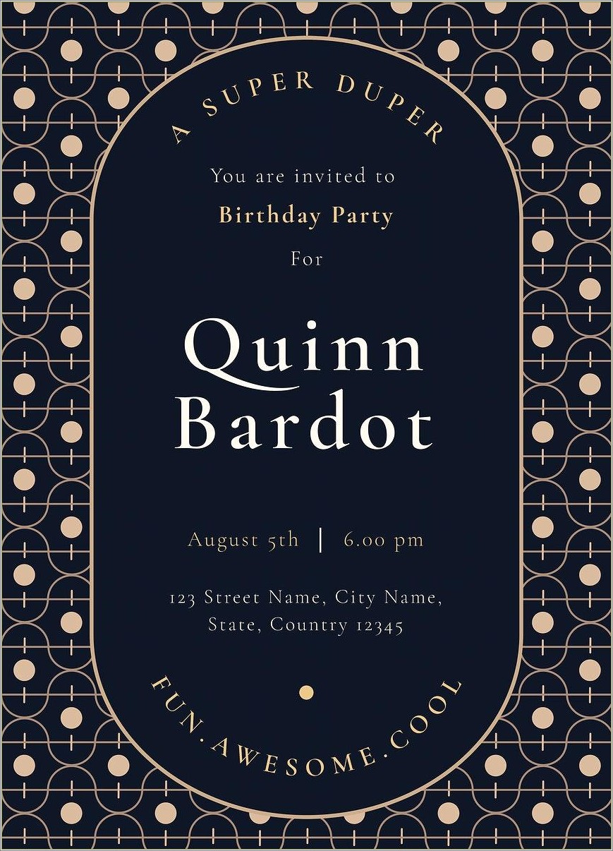 Free Birthday Party Invitation Template Psd