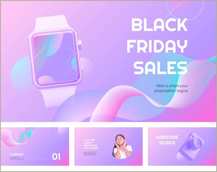 Free Black And Pink Powerpoint Templates