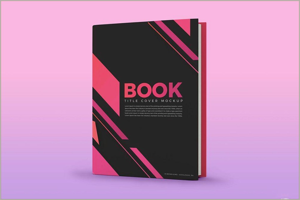Free Blank Book Cover Template Psd
