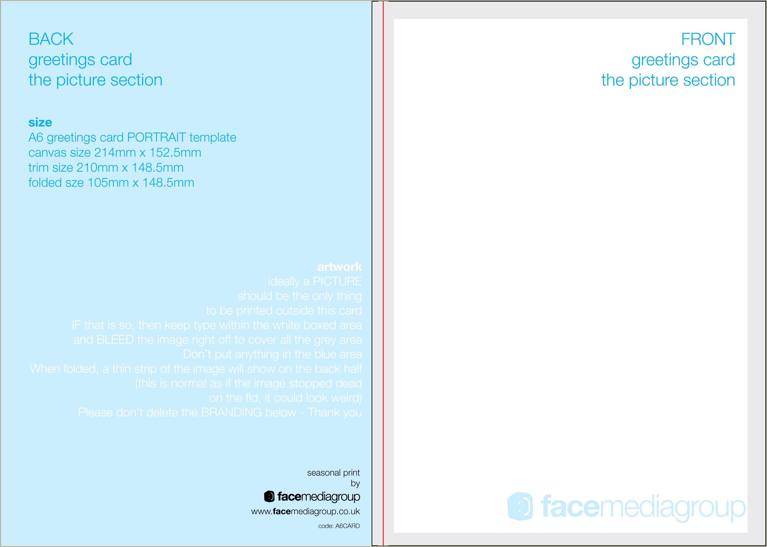 Free Blank Greeting Card Templates Download