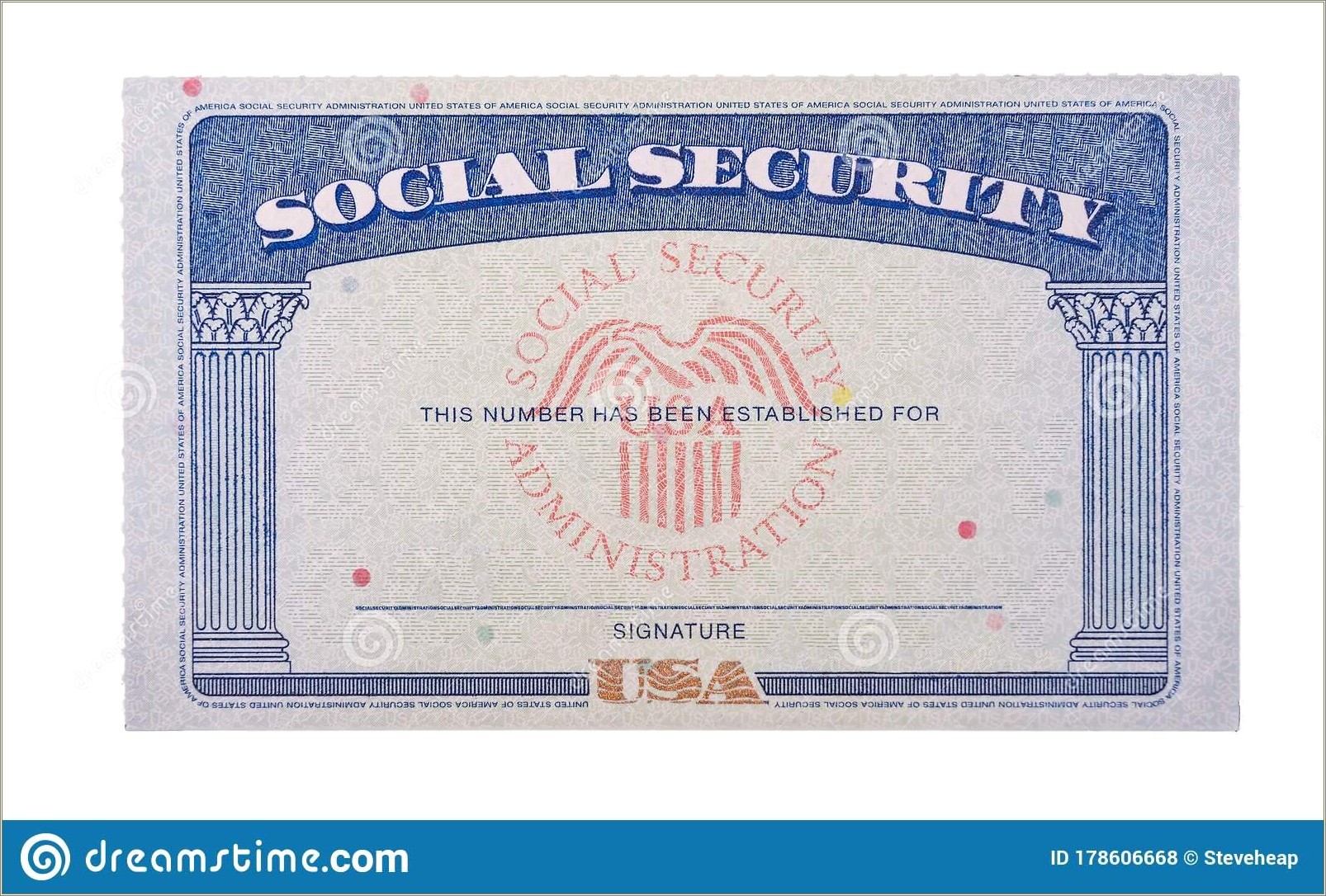 Free Blank Social Security Card Template