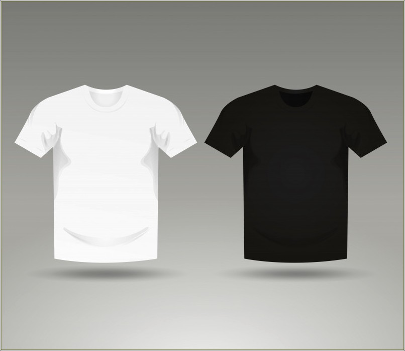 Free Blank T Shirt Template Black