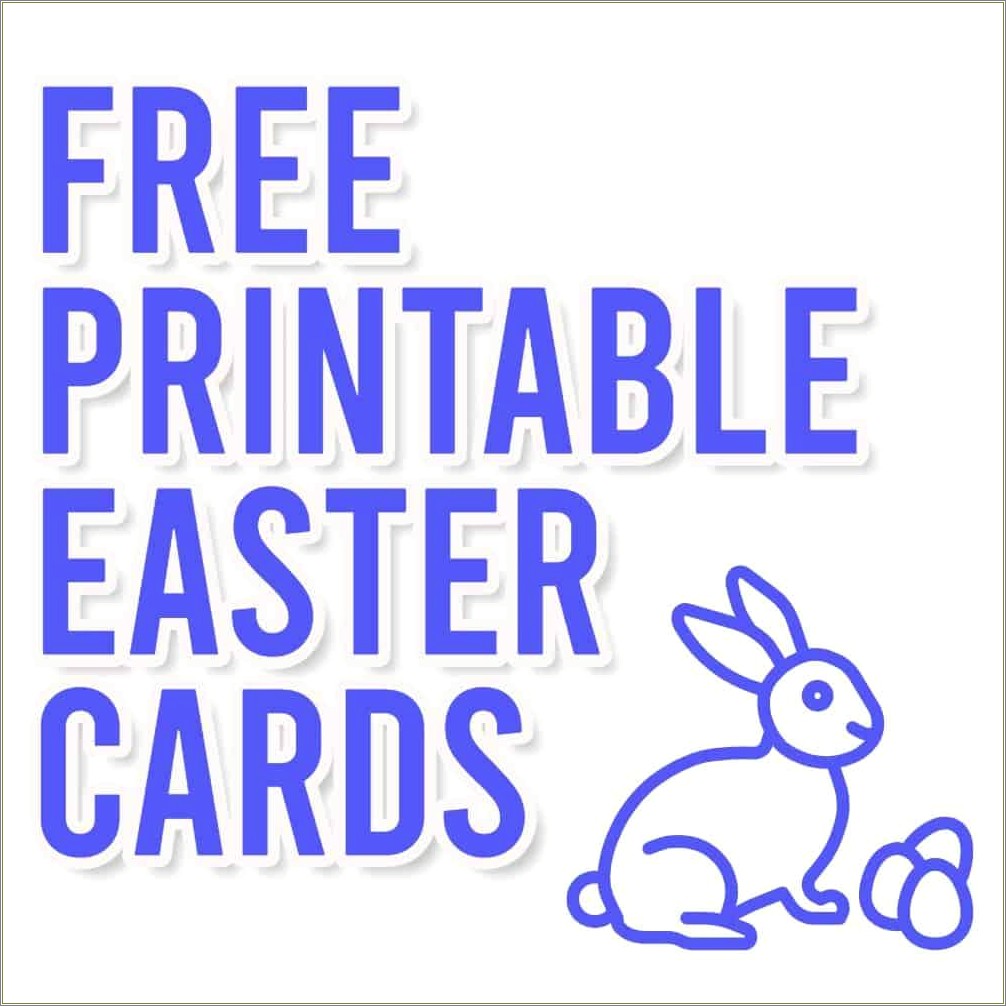 Free Blank Templates For Easter Cards