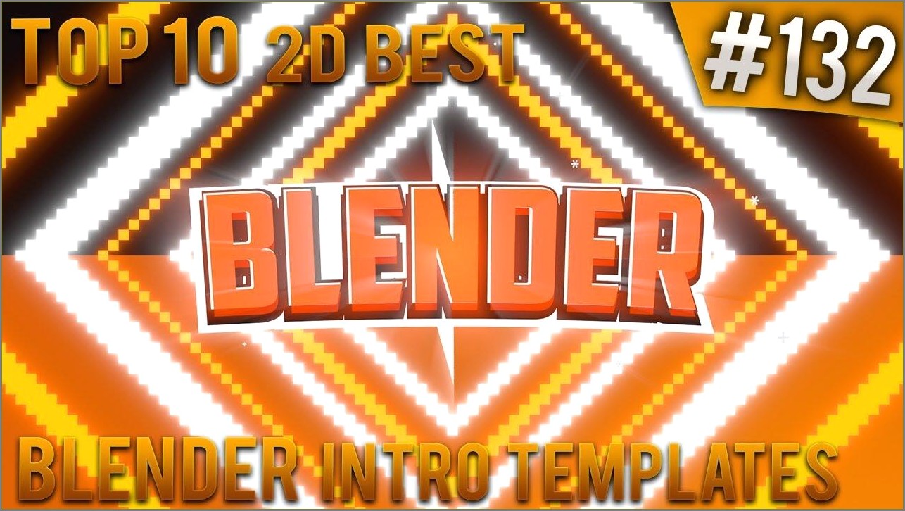 Free Blender Youtube Intro Templates Glitch