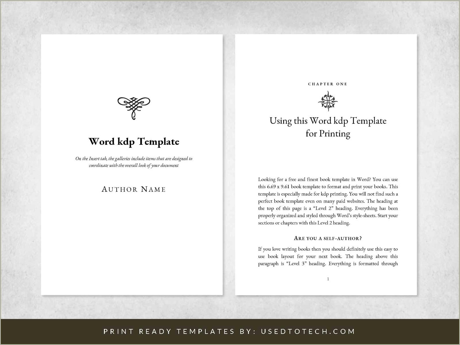 Free Book Interior Templates In Word