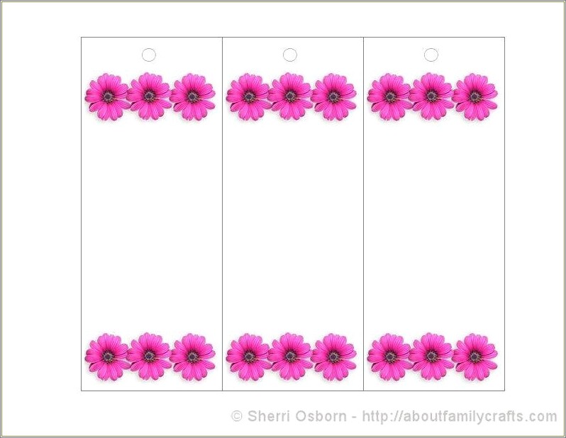 Free Bookmark Templates For Mother&#39