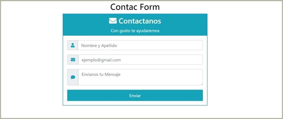 Free Bootstrap Template With Contact Form