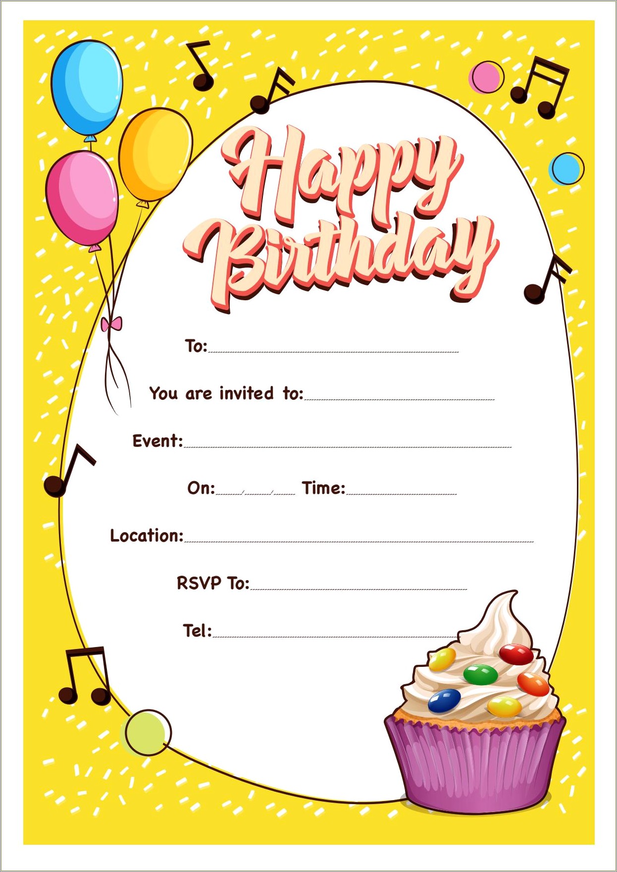 Free Bouncy Castle Party Invitation Templates