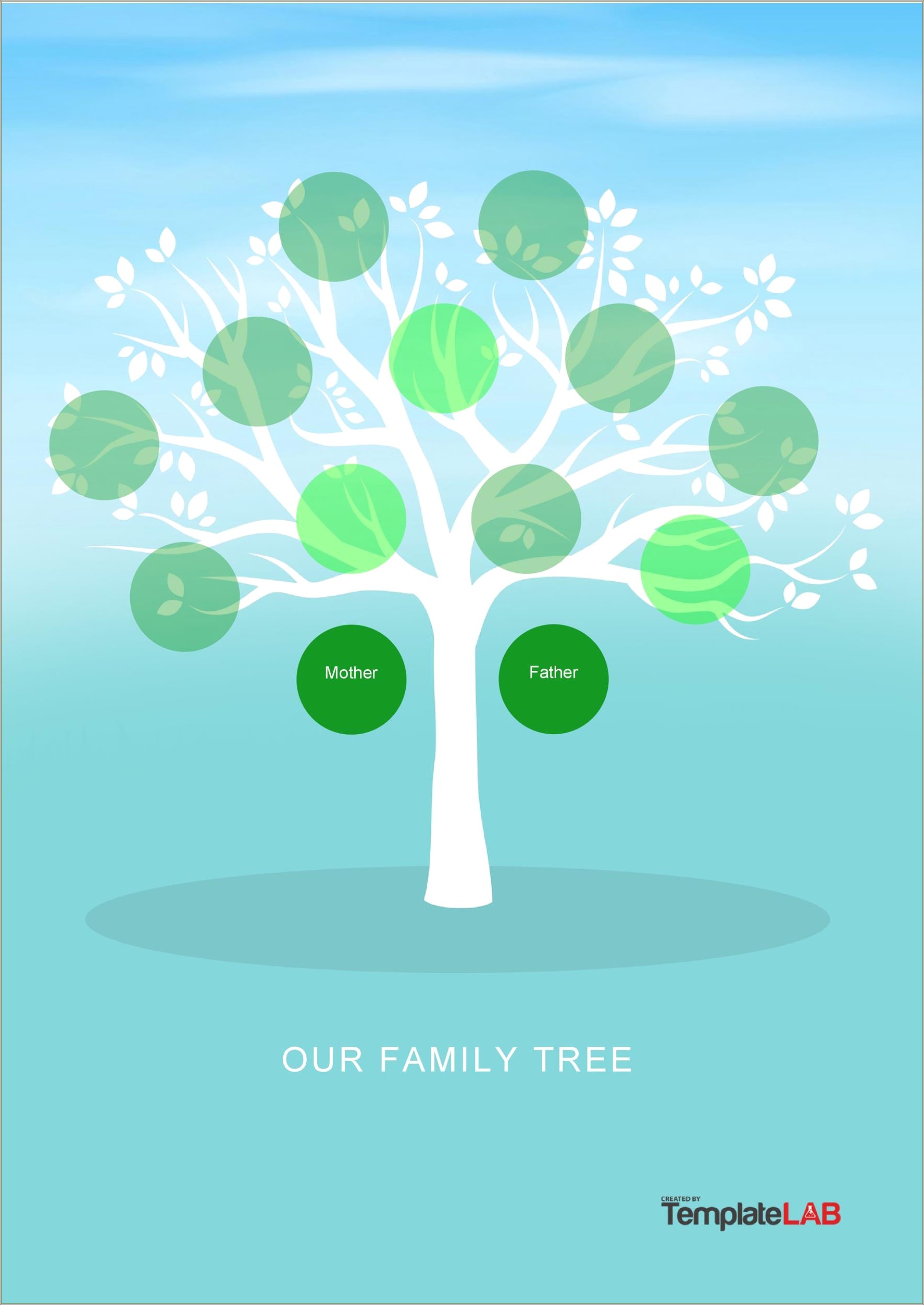 Free Bow Tie Family Tree Template