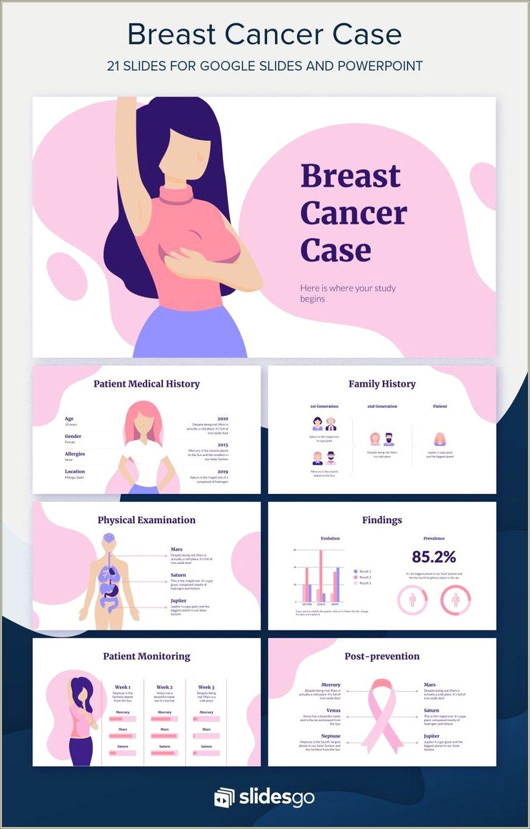 Free Breast Cancer Ribbon Powerpoint Template