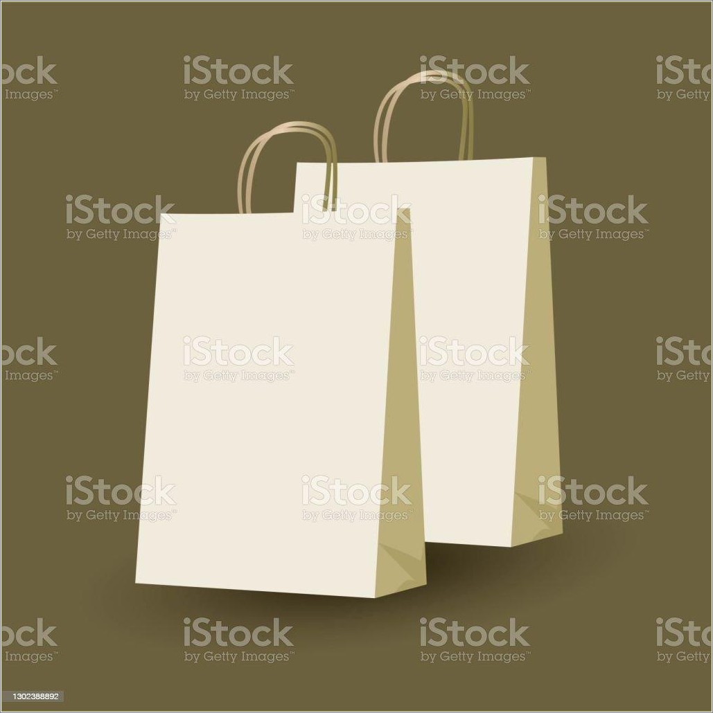 Free Brown Paper Shopping Bag Template