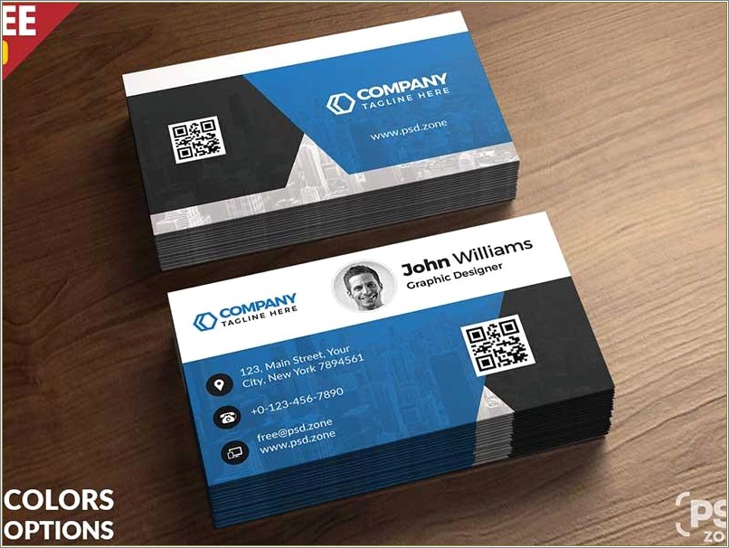 Free Business Card Template Photoshop Xd