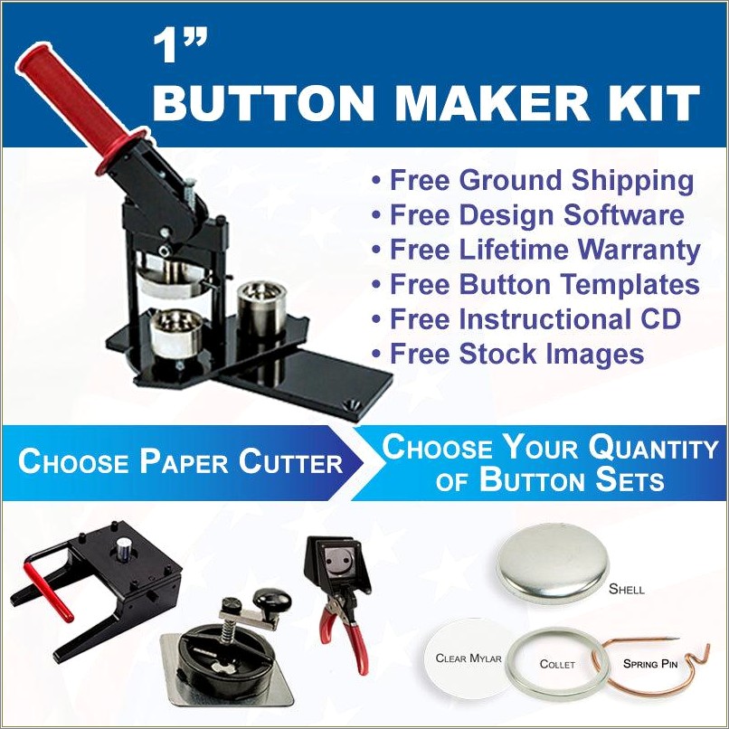Free Button Templates American Button Machines