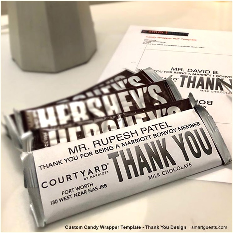 Free Candy Bar Wrapper Template Download