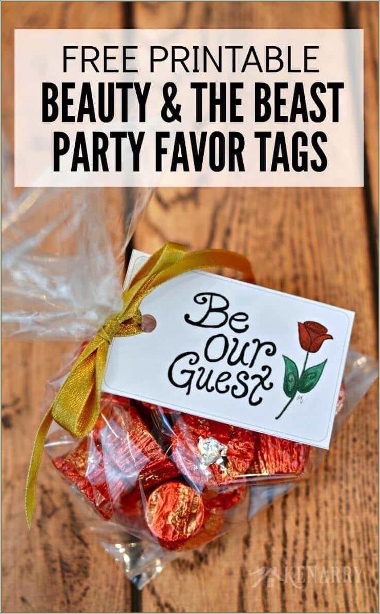 Free Candy Favor Labels Template Printable