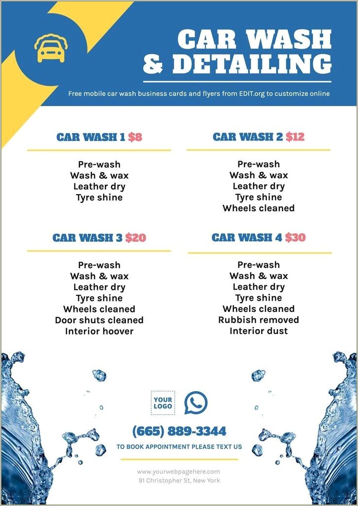 Free Car Wash Flyer Template Download
