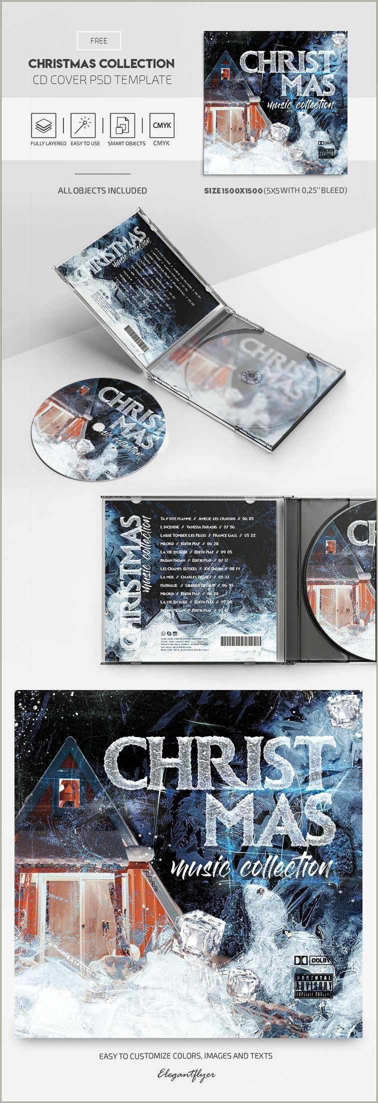 Free Cd Cover Design Template Photoshop