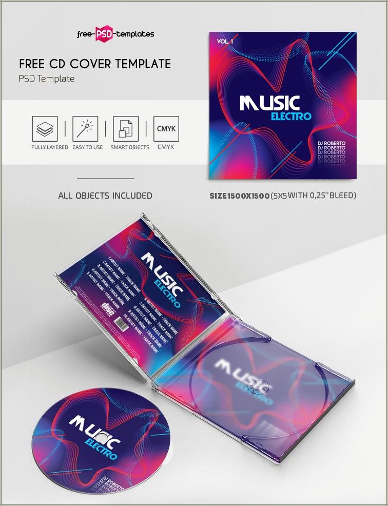 Free Cd Cover Template Photoshop Download