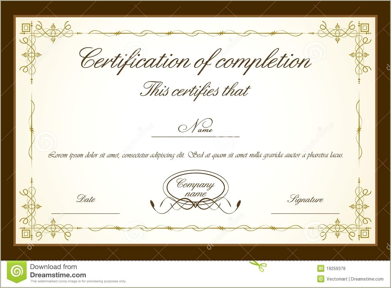 Free Certificate Of Recognition Word Template