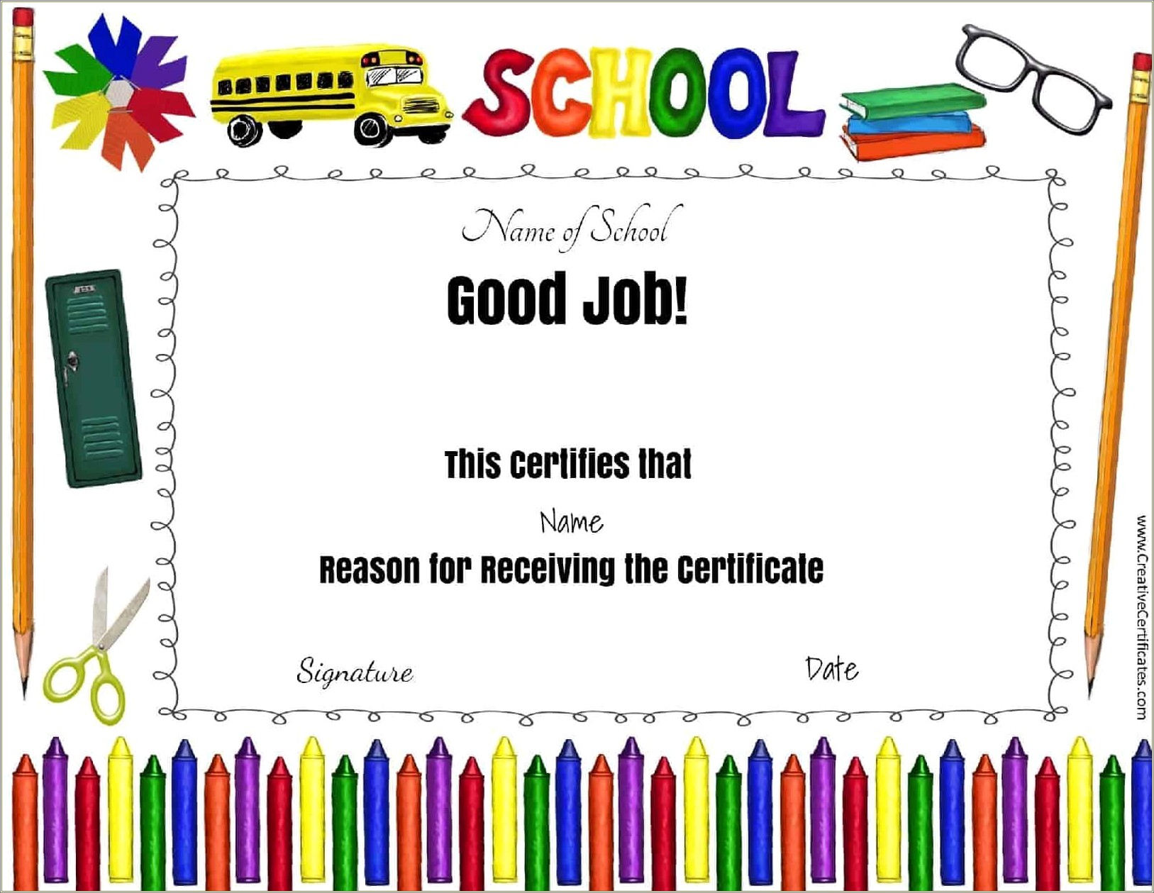 Free Certificate Templates Children's Choir
