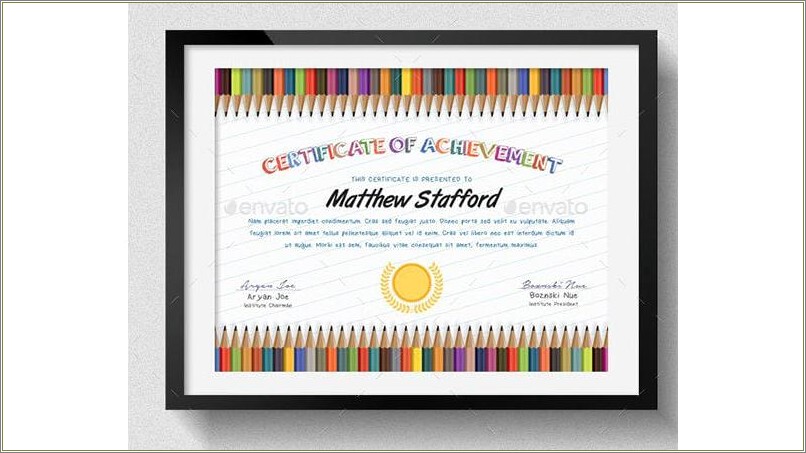 Free Certificate Templates For Elementary School