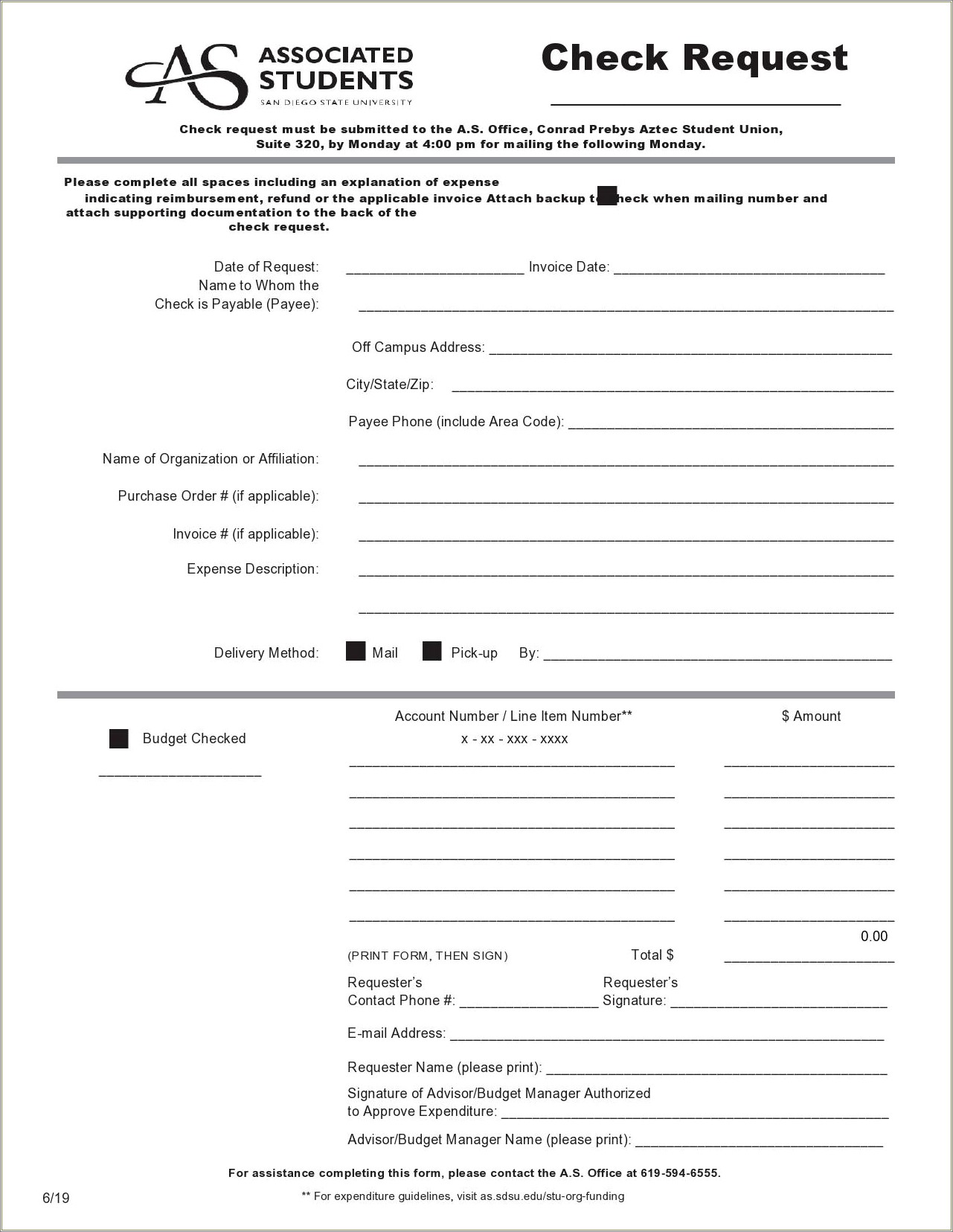 Free Check Request Form Template Word