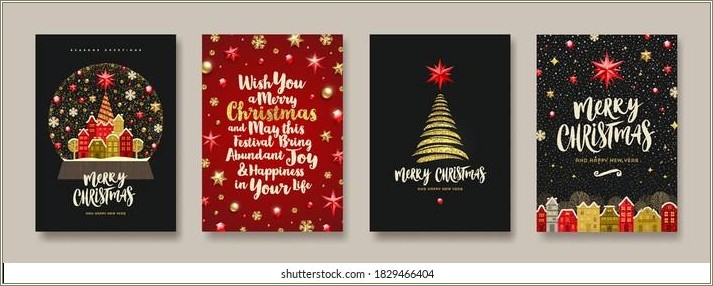 Free Christmas New Year Card Templates