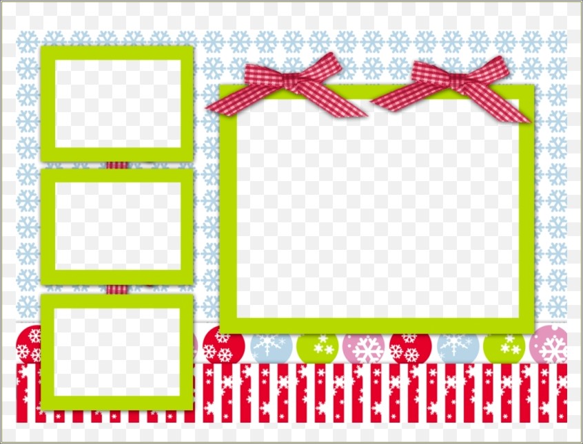 Free Christmas Ornaments Photo Collage Templates