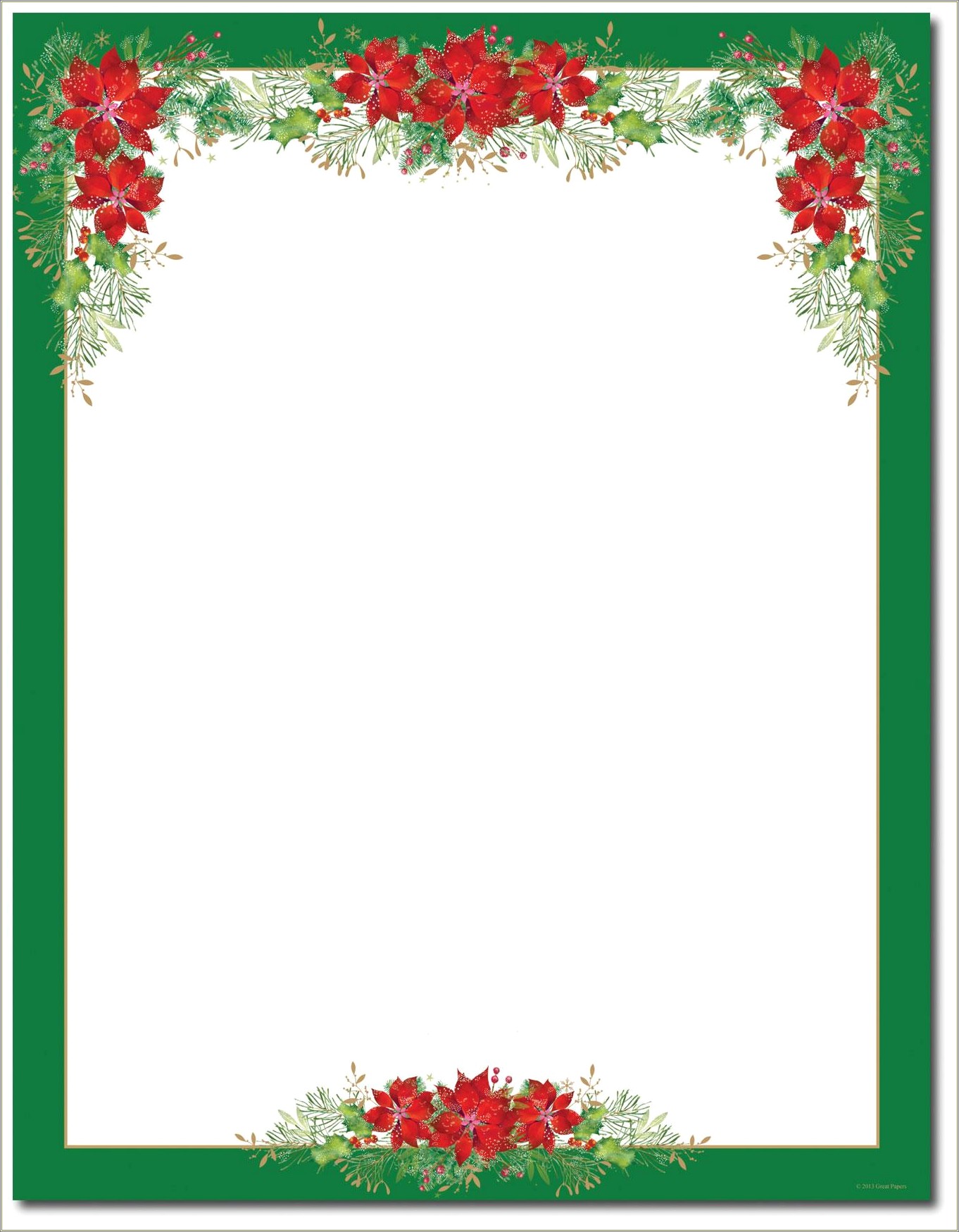Free Christmas Stationery Templates With Lines